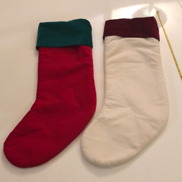 SET of 2 - Christmas Stockings - Vintage - Picture 14 of 14